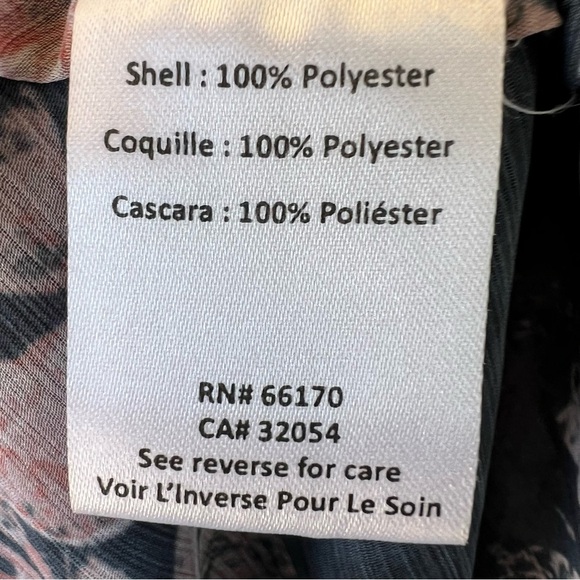 HEMANT AND NANDITA SAMMY SHEER FLORAL TIERED RUFFLE DRESS  SIZE SMALL - Picture 10 of 16